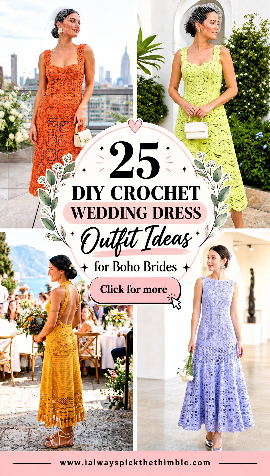 25 DIY Crochet Wedding Dress Outfit Ideas for Boho Brides - 25 DIY Crochet Wedding Dress Outfit Ideas for Boho Brides