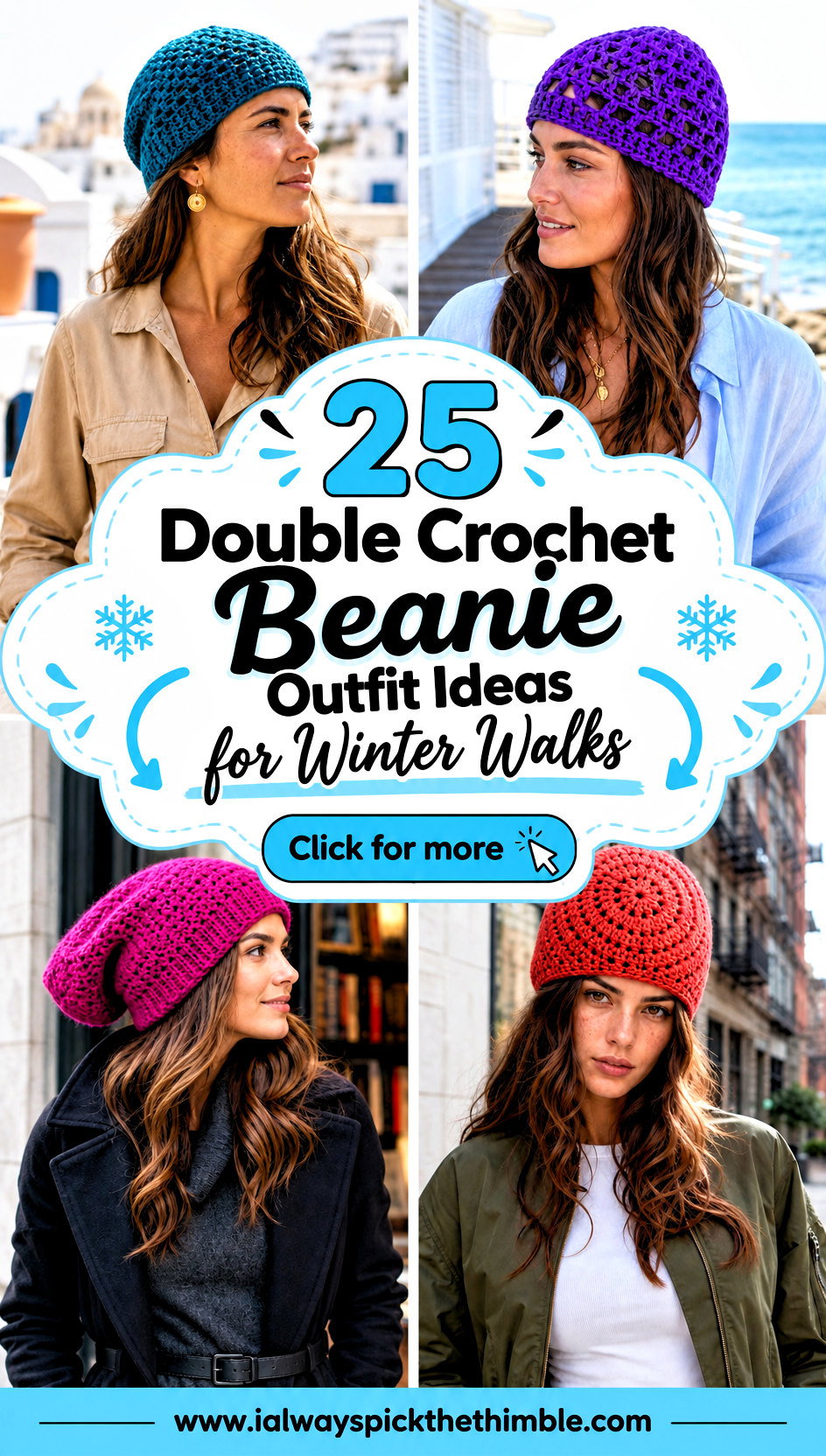25 Double Crochet Beanie Outfit Ideas for Winter Walks - 25 Double Crochet Beanie Outfit Ideas for Winter Walks