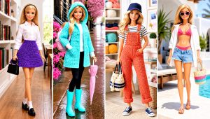 25 Easy Crochet Barbie Clothes and Outfit Ideas for Play