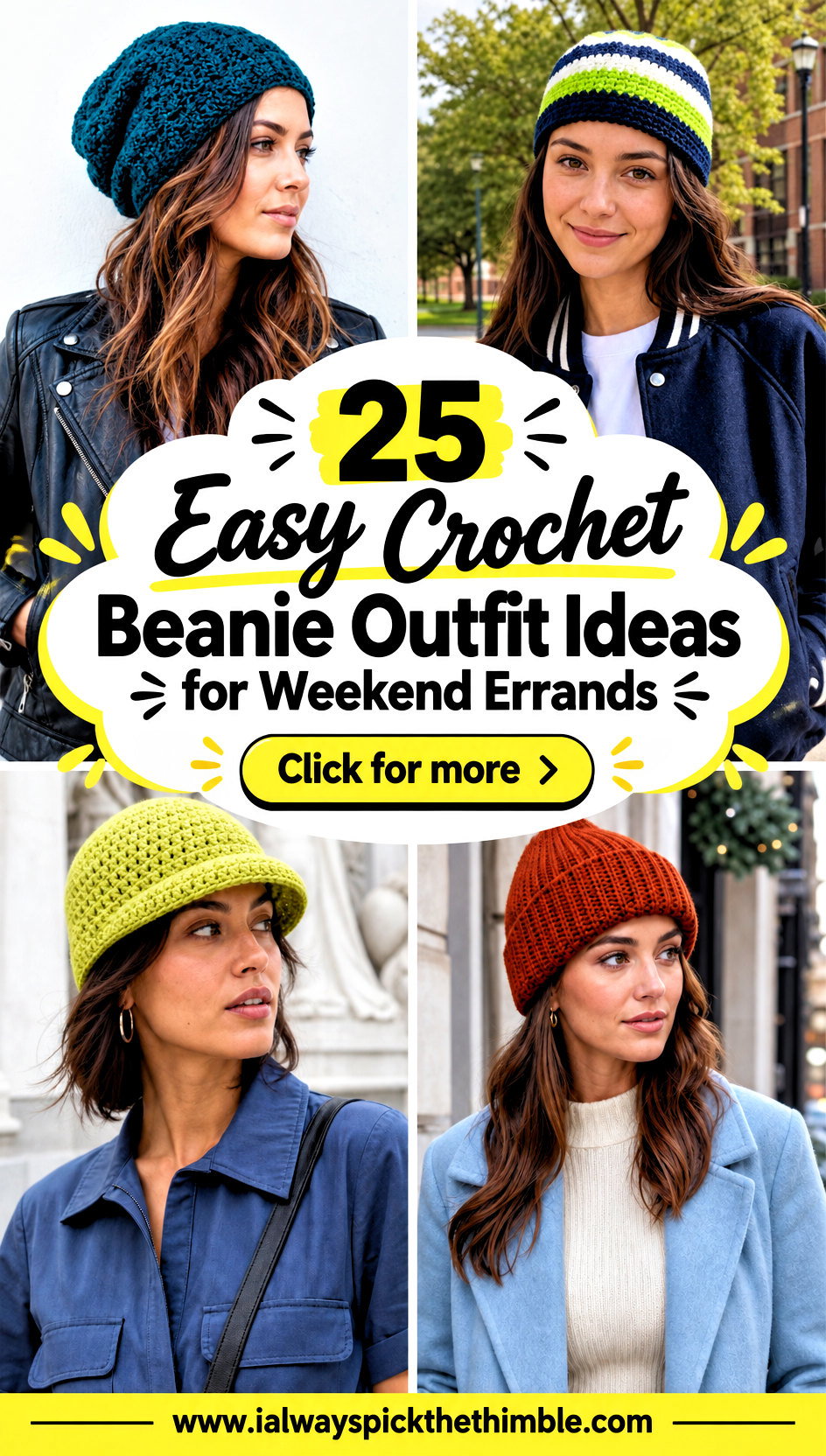 25 Easy Crochet Beanie Outfit Ideas for Weekend Errands - 25 Easy Crochet Beanie Outfit Ideas for Weekend Errands