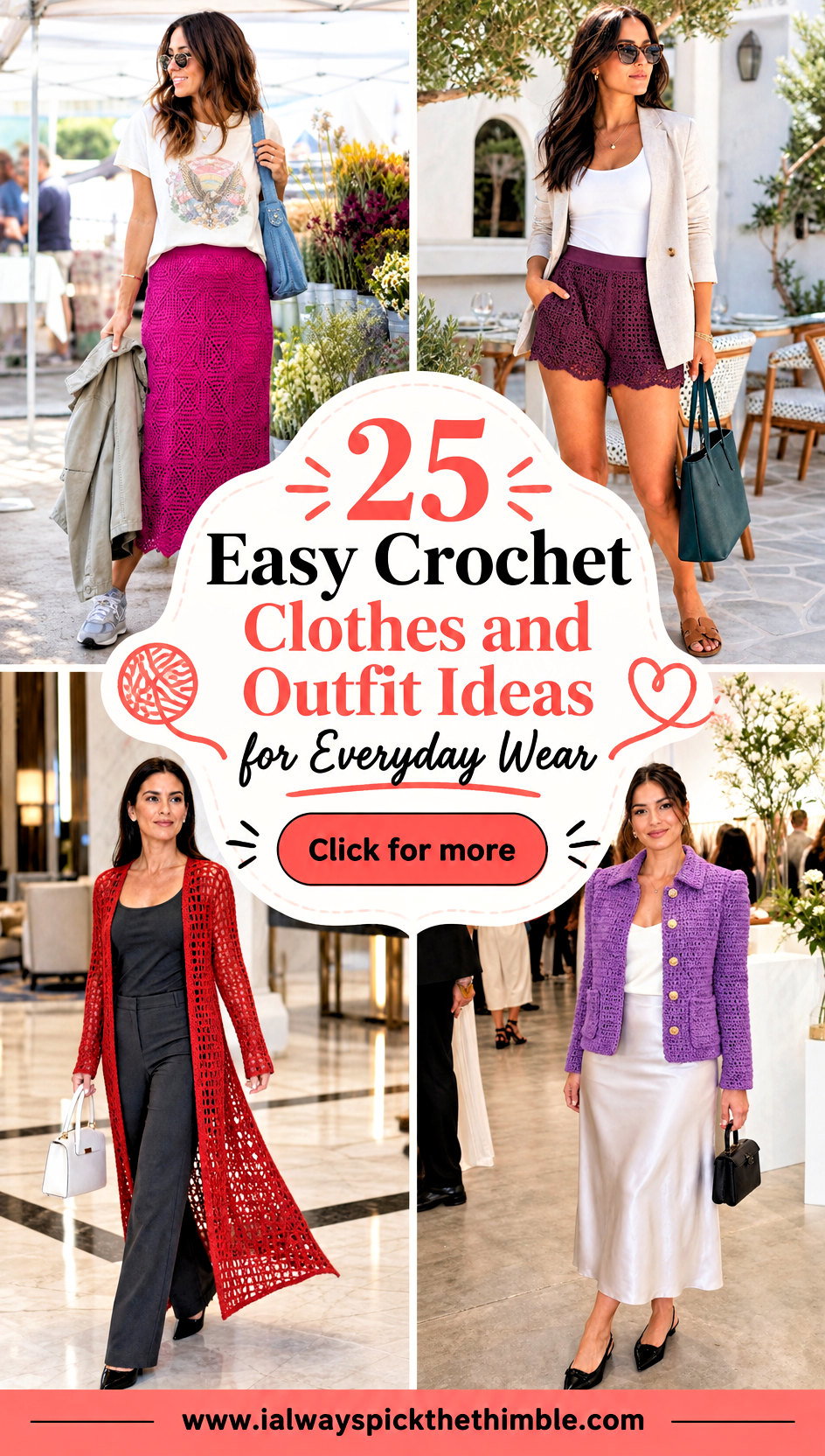 25 Easy Crochet Clothes and Outfit Ideas for Everyday Wear - 25 Easy Crochet Clothes and Outfit Ideas for Everyday Wear