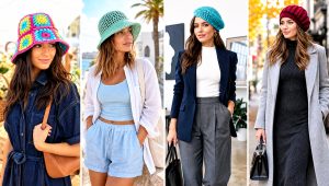 25 Easy Crochet Hat for Women Outfit Ideas for Cold Days