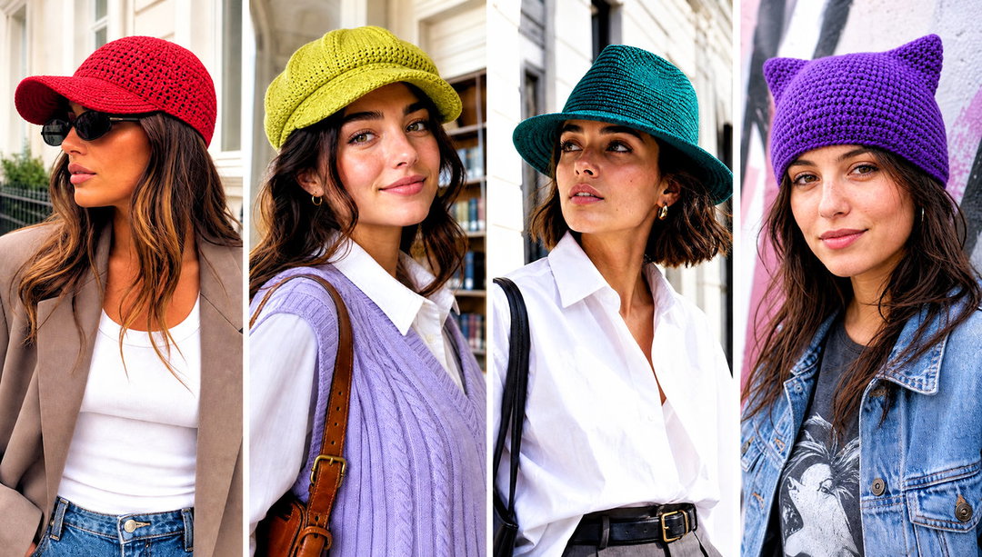 25 Easy Crochet Hats Outfit Ideas for Simple Winter Layers
