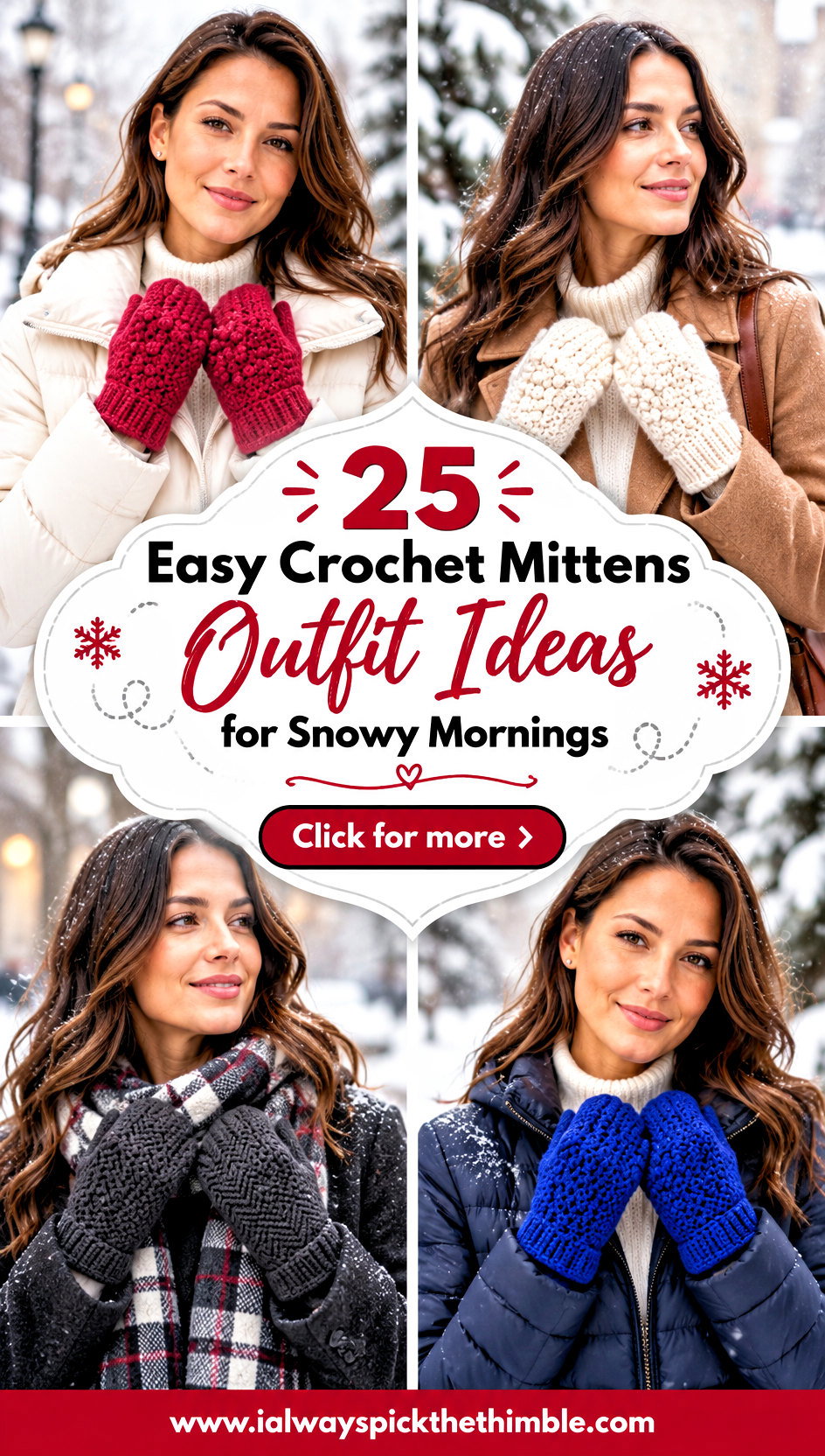 25 Easy Crochet Mittens Outfit Ideas for Snowy Mornings - 25 Easy Crochet Mittens Outfit Ideas for Snowy Mornings