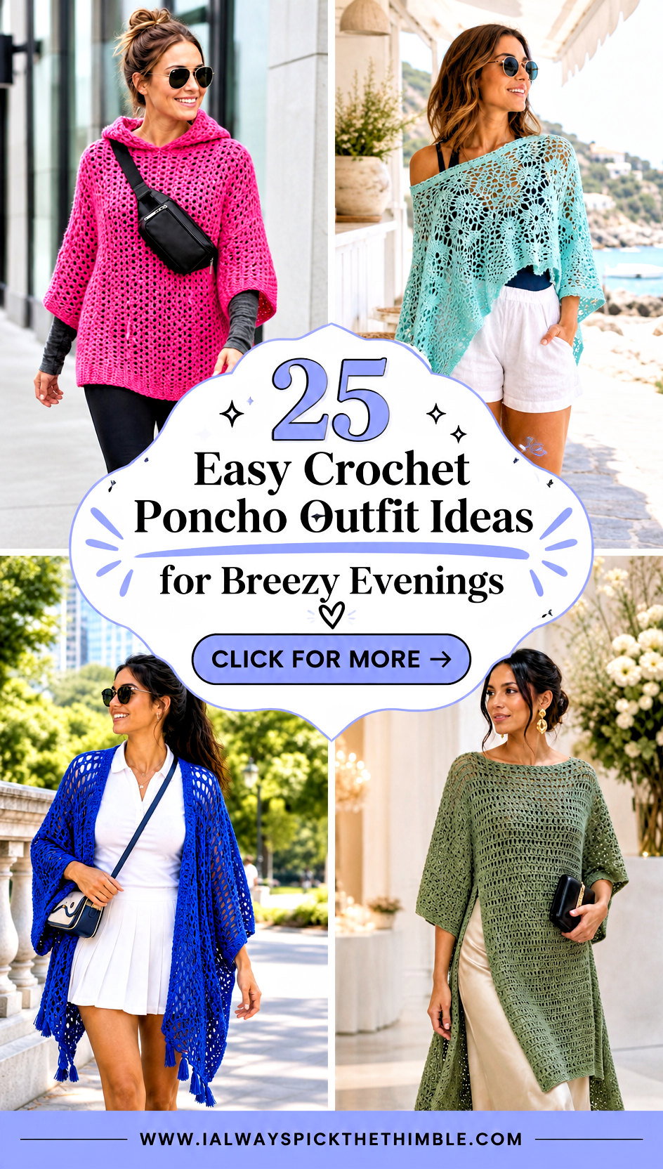 25 Easy Crochet Poncho Outfit Ideas for Breezy Evenings - 25 Easy Crochet Poncho Outfit Ideas for Breezy Evenings
