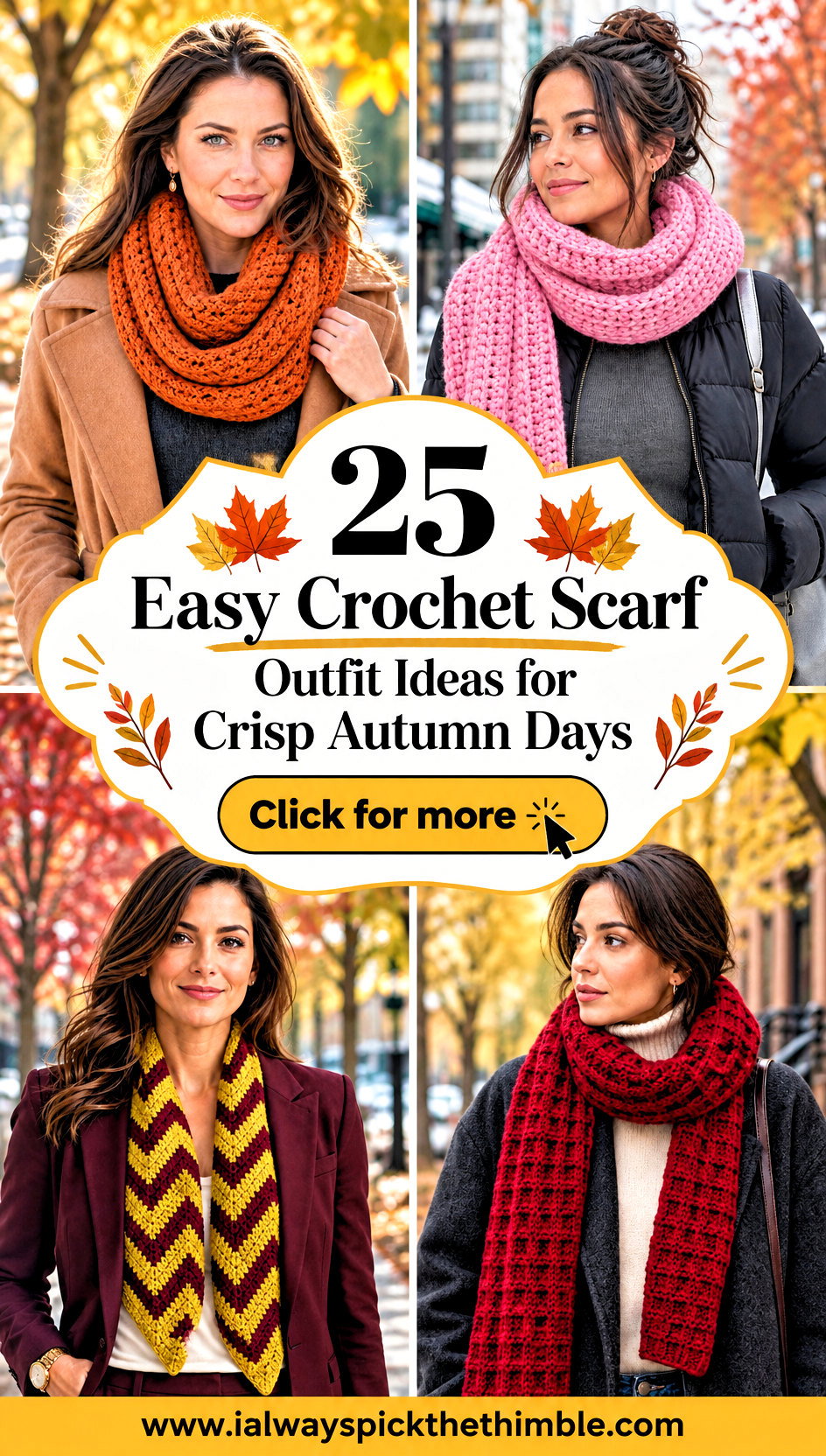 25 Easy Crochet Scarf Outfit Ideas for Crisp Autumn Days - 25 Easy Crochet Scarf Outfit Ideas for Crisp Autumn Days