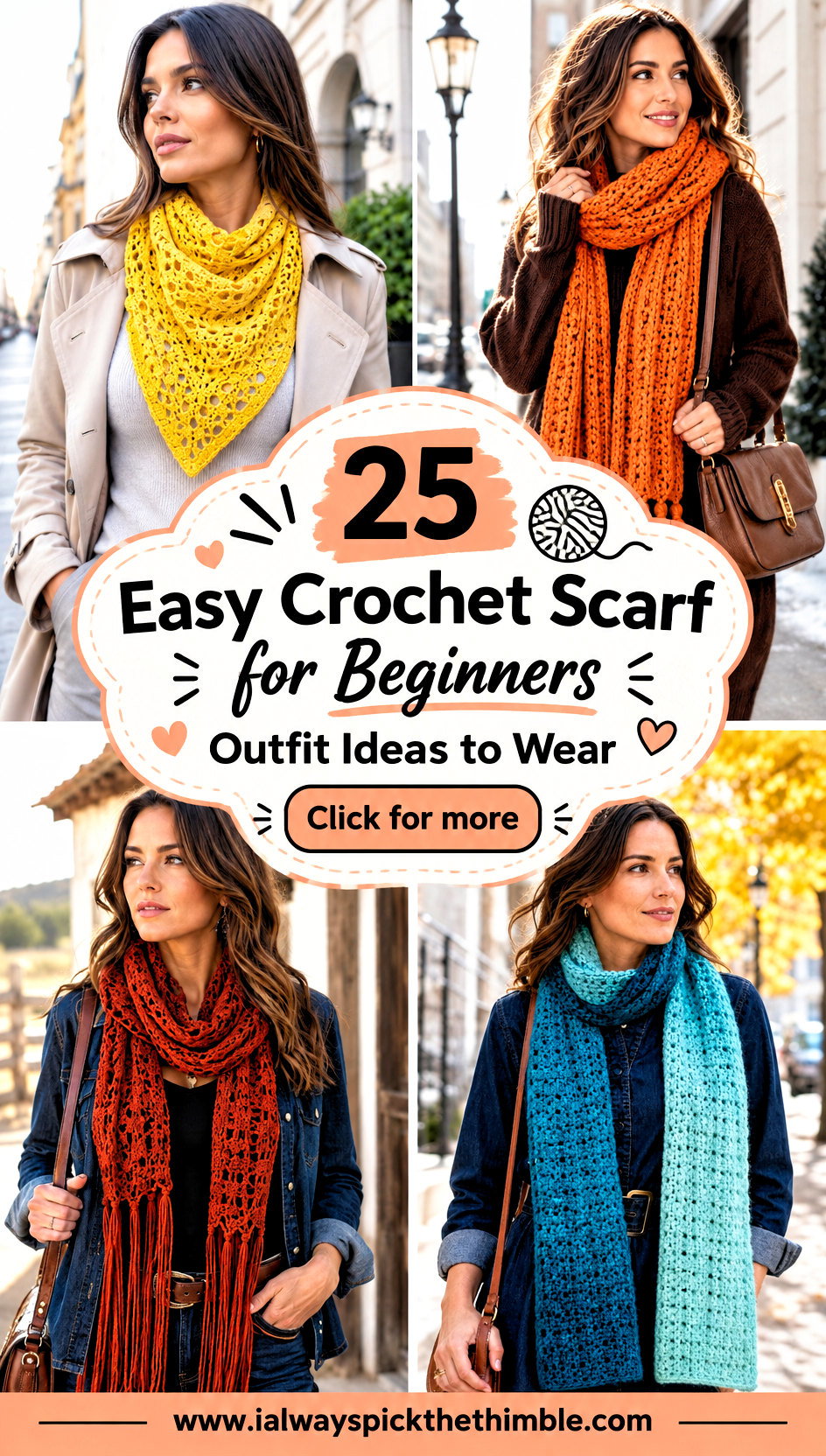 25 Easy Crochet Scarf for Beginners Outfit Ideas to Wear - 25 Easy Crochet Scarf for Beginners Outfit Ideas to Wear