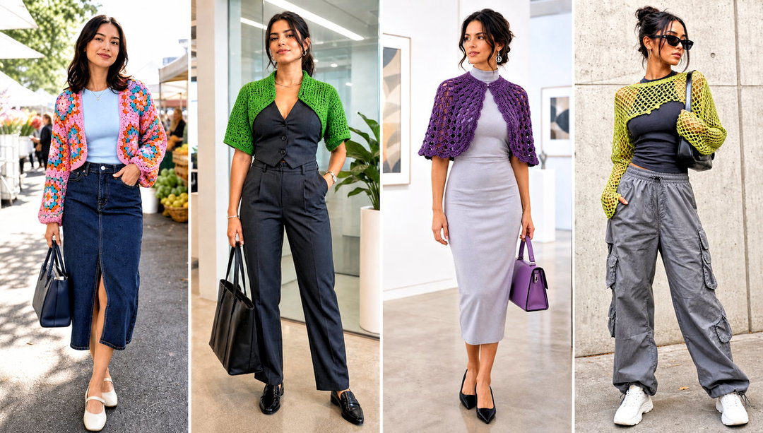 25 Easy Crochet Shrug Outfit Ideas for Breezy Evenings