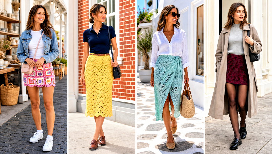 25 Easy Crochet Skirt Outfit Ideas for Casual Summer Days