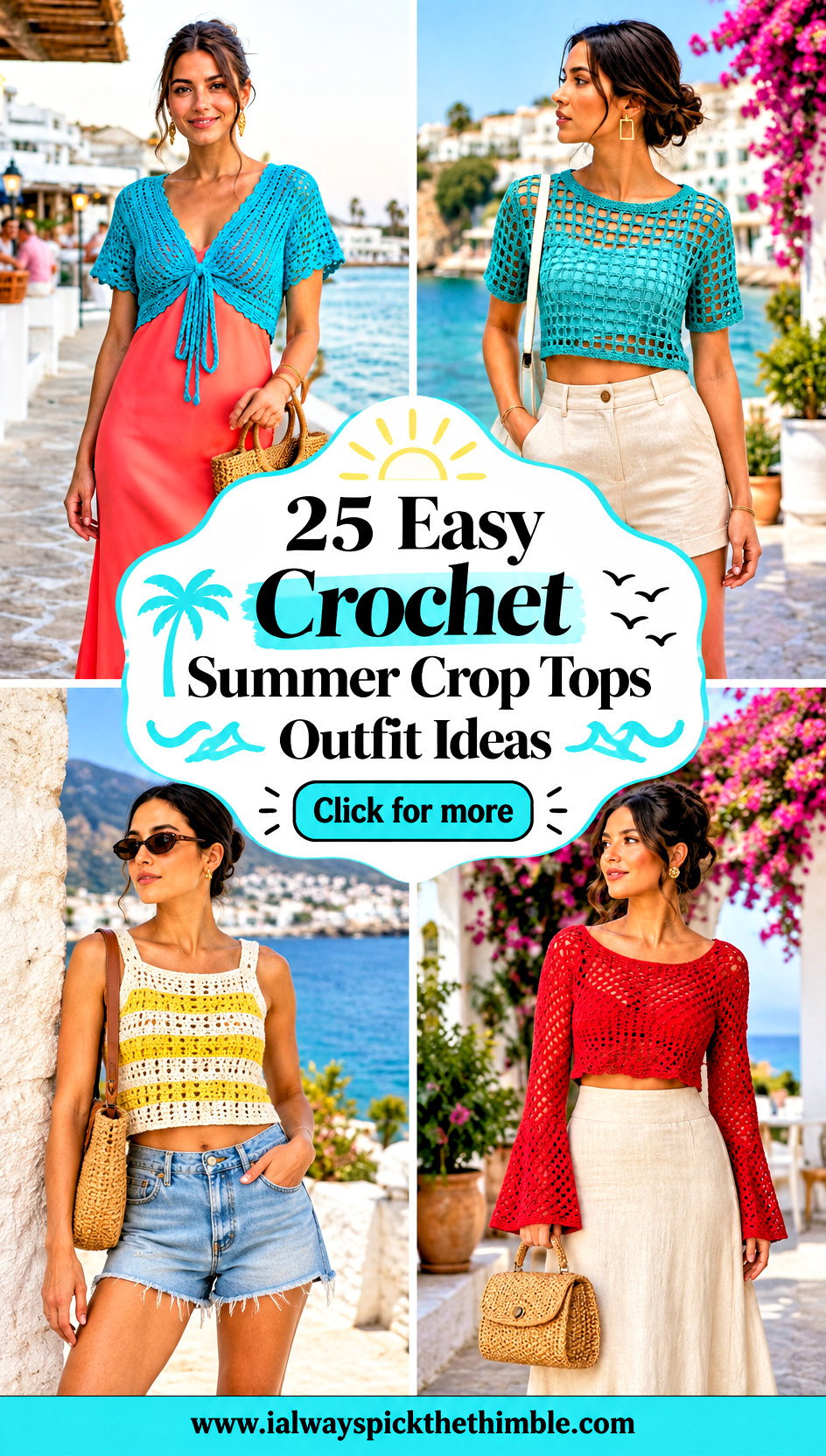 25 Easy Crochet Summer Crop Tops Outfit Ideas for Beach Days - 25 Easy Crochet Summer Crop Tops Outfit Ideas for Beach Days