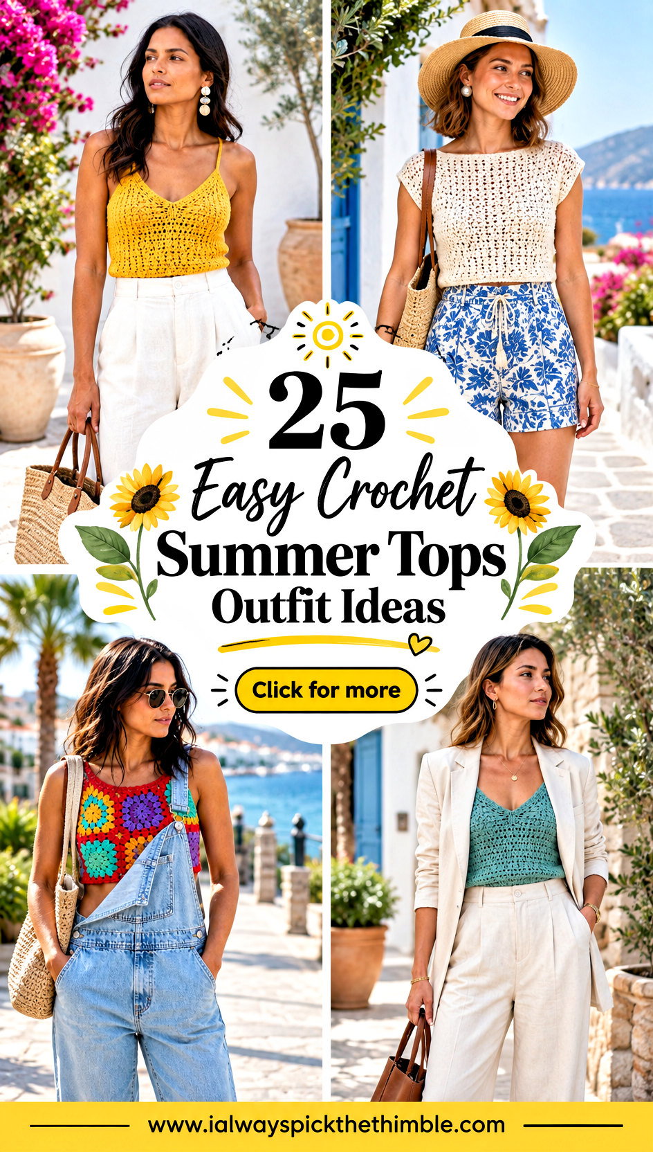 25 Easy Crochet Summer Tops Outfit Ideas for Sunny Getaways - 25 Easy Crochet Summer Tops Outfit Ideas for Sunny Getaways