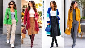 25 Fall Crochet Cardigan Outfit Ideas for Crisp Mornings