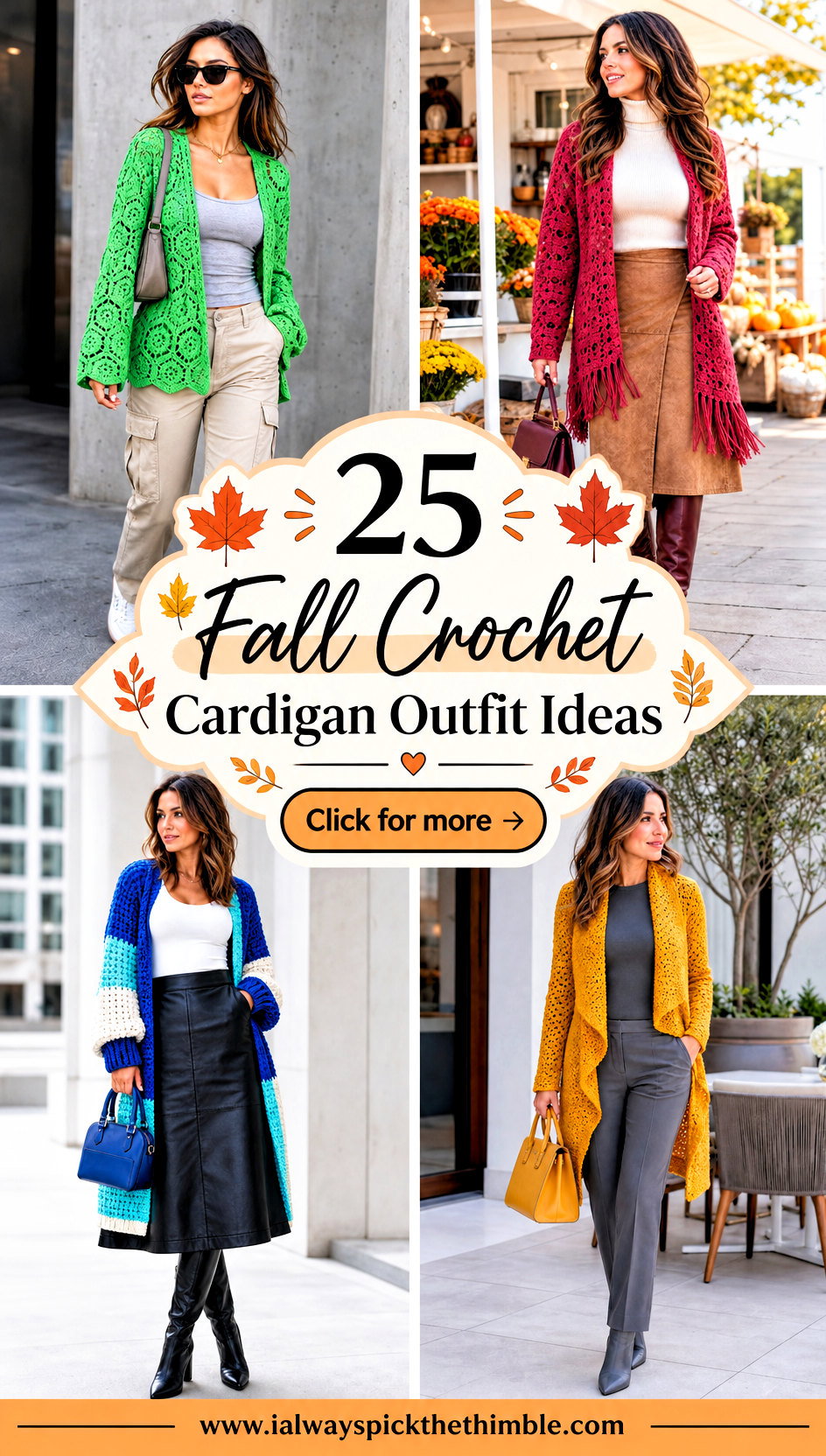 25 Fall Crochet Cardigan Outfit Ideas for Crisp Mornings - 25 Fall Crochet Cardigan Outfit Ideas for Crisp Mornings