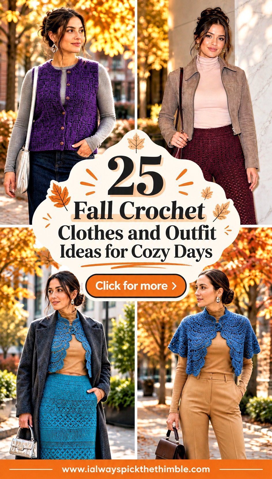 25 Fall Crochet Clothes and Outfit Ideas for Cozy Days - 25 Fall Crochet Clothes and Outfit Ideas for Cozy Days