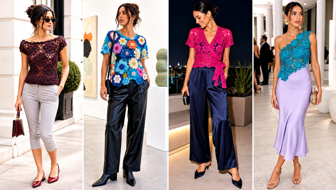 25 Floral Crochet Top Outfit Ideas for Fresh Spring Style
