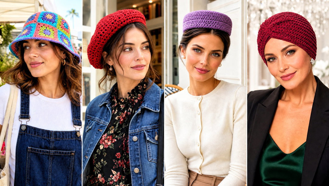 25 Fun Crochet Hats Outfit Ideas for Colorful Winter Style