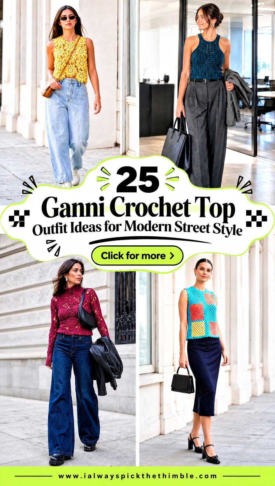 25 Ganni Crochet Top Outfit Ideas for Modern Street Style - 25 Ganni Crochet Top Outfit Ideas for Modern Street Style