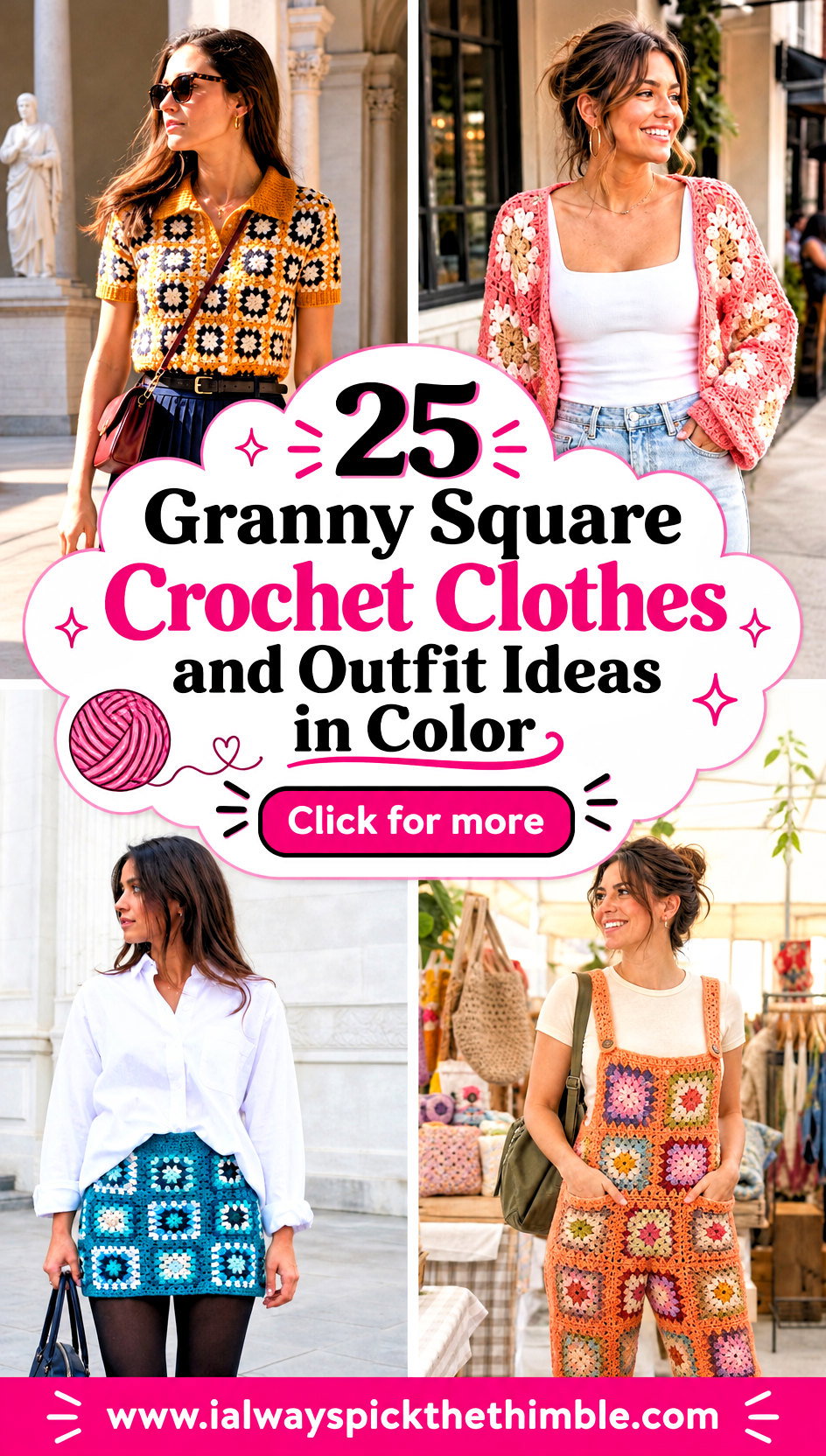 25 Granny Square Crochet Clothes and Outfit Ideas in Color - 25 Granny Square Crochet Clothes and Outfit Ideas in Color
