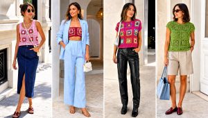 25 Granny Square Crochet Top Outfit Ideas for Summer