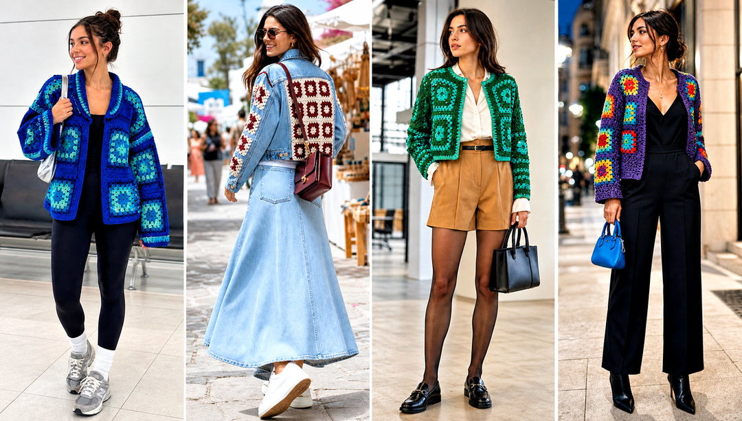 25 Granny Square Jacket Outfit Ideas for Everyday Wear