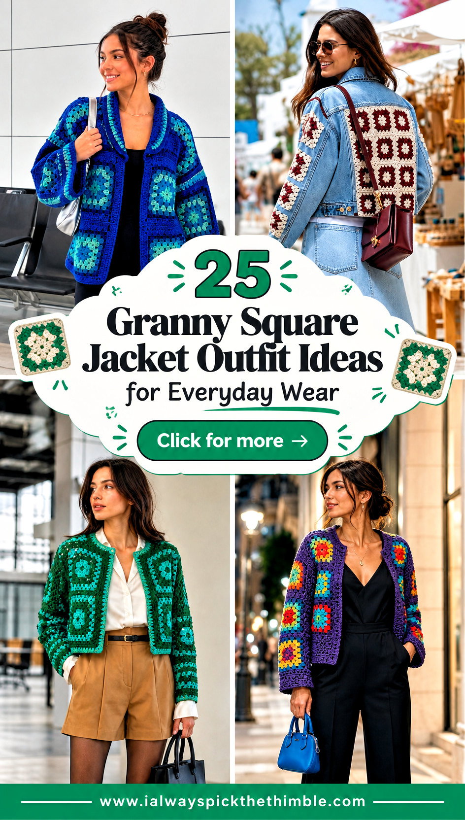 25 Granny Square Jacket Outfit Ideas for Everyday Wear - 25 Granny Square Jacket Outfit Ideas for Everyday Wear