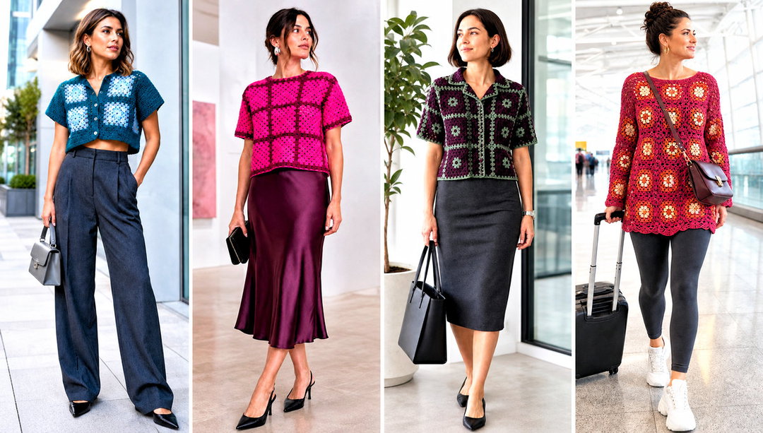 25 Granny Square Shirt Outfit Ideas for Laid-Back Days