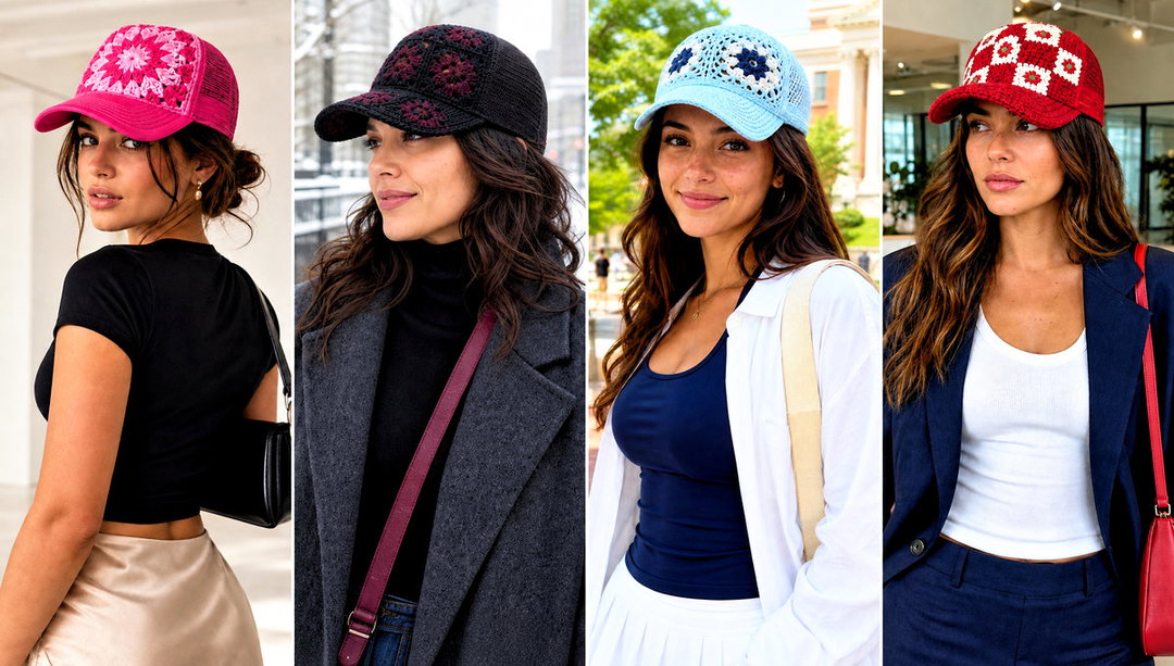 25 Granny Square Trucker Hat Outfit Ideas for Weekend Wear