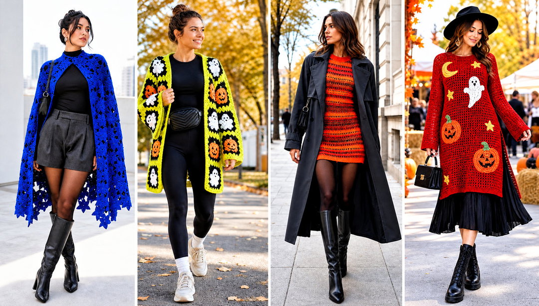 25 Halloween Crochet Clothes and Outfit Ideas for Fall Fun