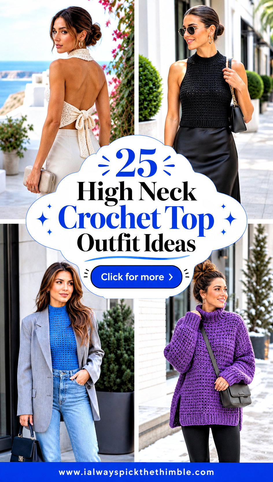 25 High Neck Crochet Top Outfit Ideas for Polished Looks - 25 High Neck Crochet Top Outfit Ideas for Polished Looks