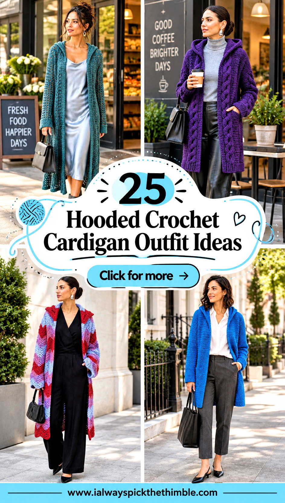 25 Hooded Crochet Cardigan Outfit Ideas for Cozy Errands - 25 Hooded Crochet Cardigan Outfit Ideas for Cozy Errands