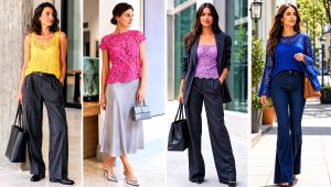 25 Lace Crochet Top Outfit Ideas for Dressy Evenings