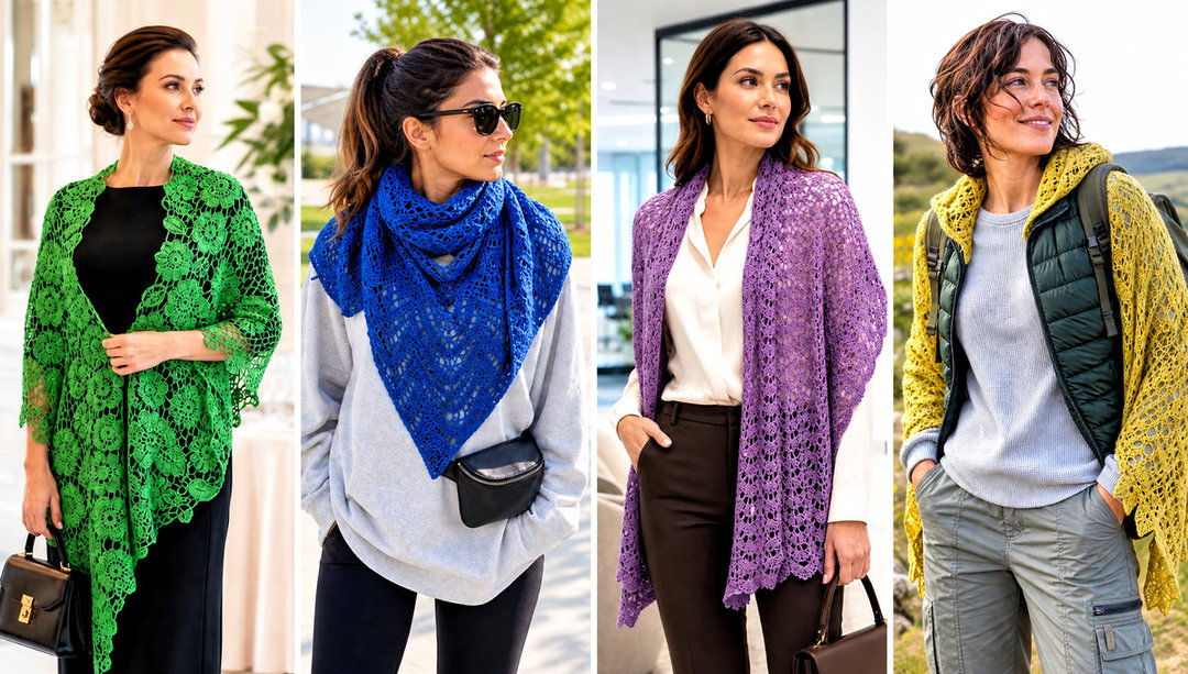 25 Lacy Crochet Shawl Outfit Ideas for Wedding Guests