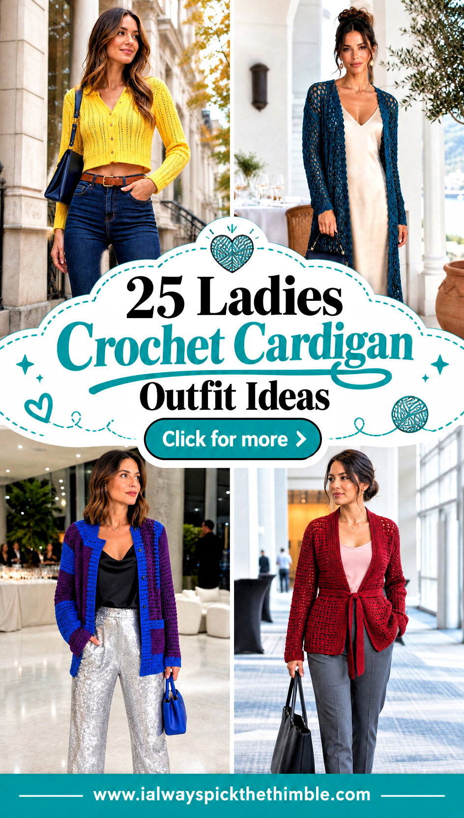 25 Ladies Crochet Cardigan Outfit Ideas for Easy Layering - 25 Ladies Crochet Cardigan Outfit Ideas for Easy Layering