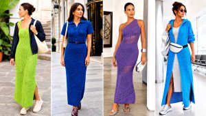 25 Long Crochet Dress Outfit Ideas for Beach Getaways
