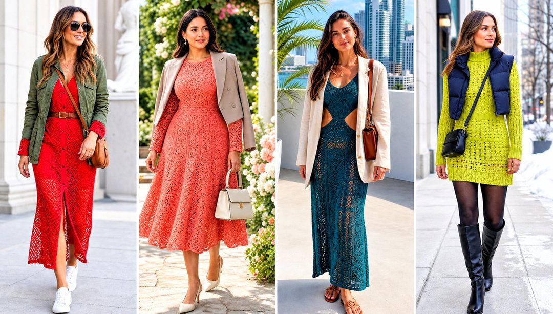 25 Long Sleeve Crochet Dress Outfit Ideas for Date Night