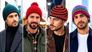 25 Men’s Crochet Beanie Outfit Ideas for Casual City Days