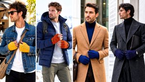 25 Men’s Crochet Gloves Outfit Ideas for Cold Commutes