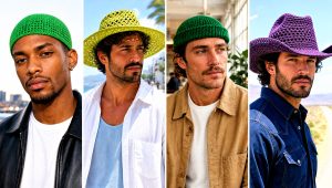 25 Men’s Crochet Hats Outfit Ideas for Laid-Back Looks