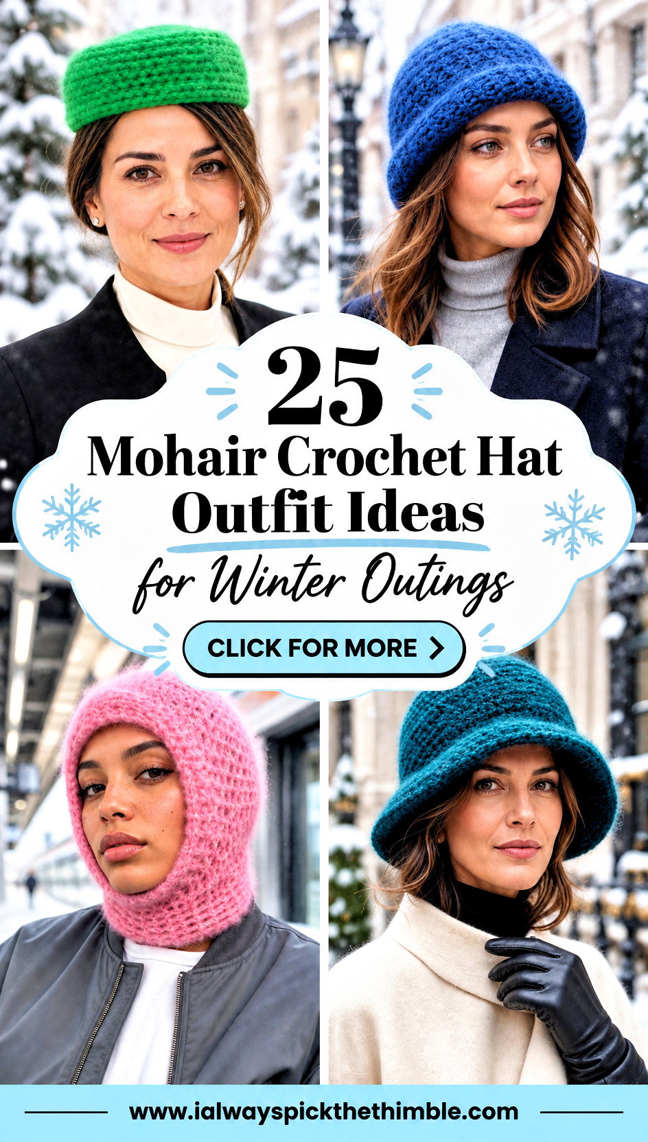 25 Mohair Crochet Hat Outfit Ideas for Winter Outings - 25 Mohair Crochet Hat Outfit Ideas for Winter Outings