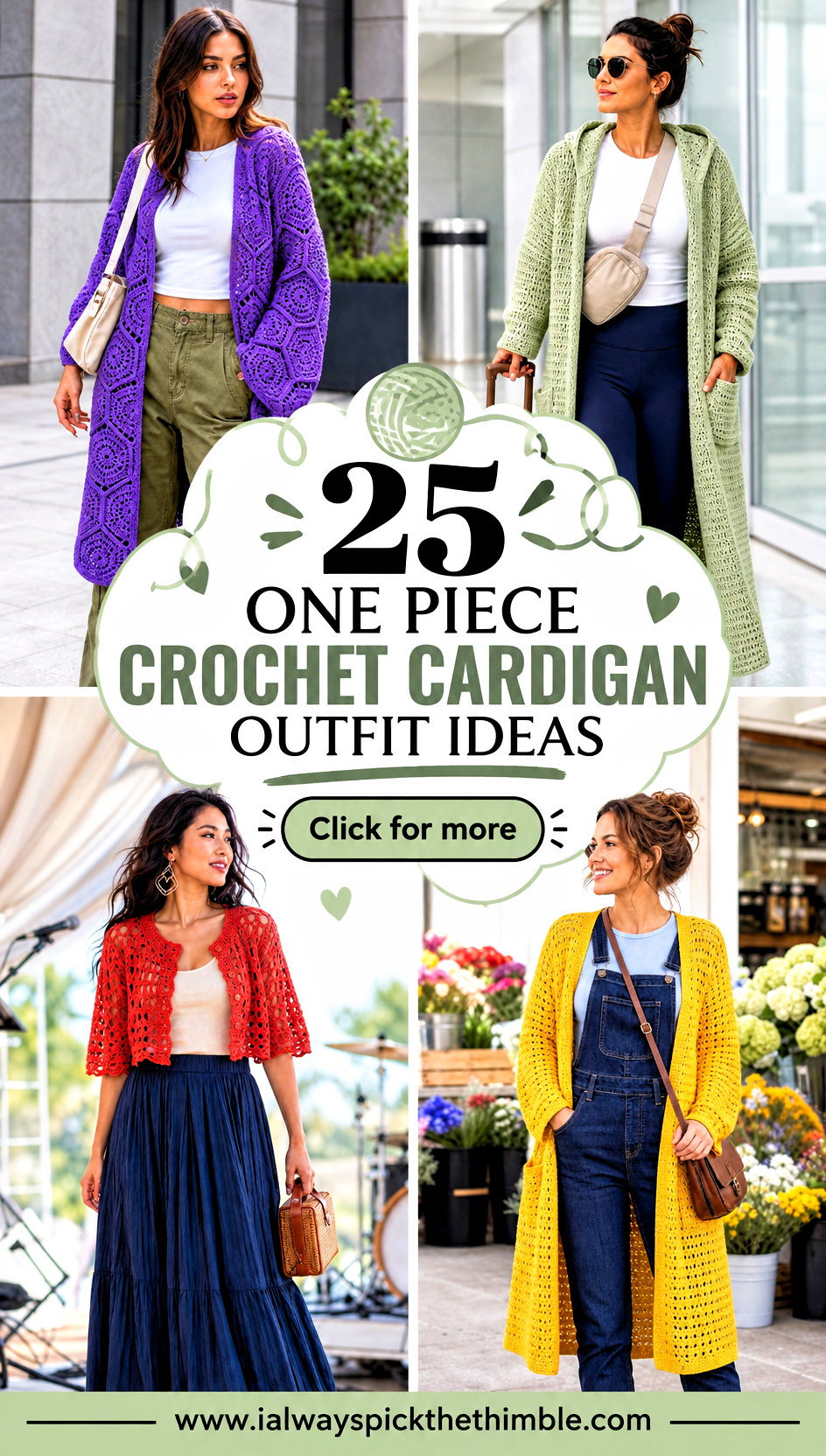 25 One Piece Crochet Cardigan Outfit Ideas for Easy Layers - 25 One Piece Crochet Cardigan Outfit Ideas for Easy Layers