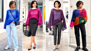 25 Oversized Crochet Mesh Sweater Outfit Ideas to Layer