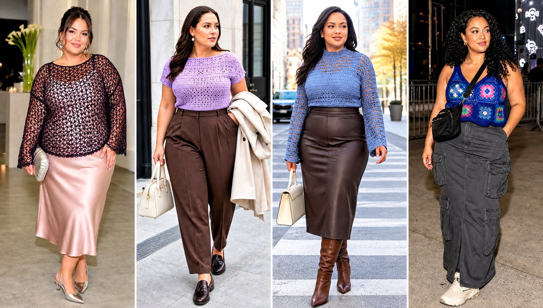 25 Plus Size Crochet Top Outfit Ideas for Sunny Days