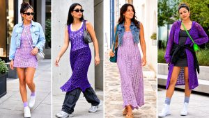 25 Purple Crochet Dress Outfit Ideas for Summer Dates