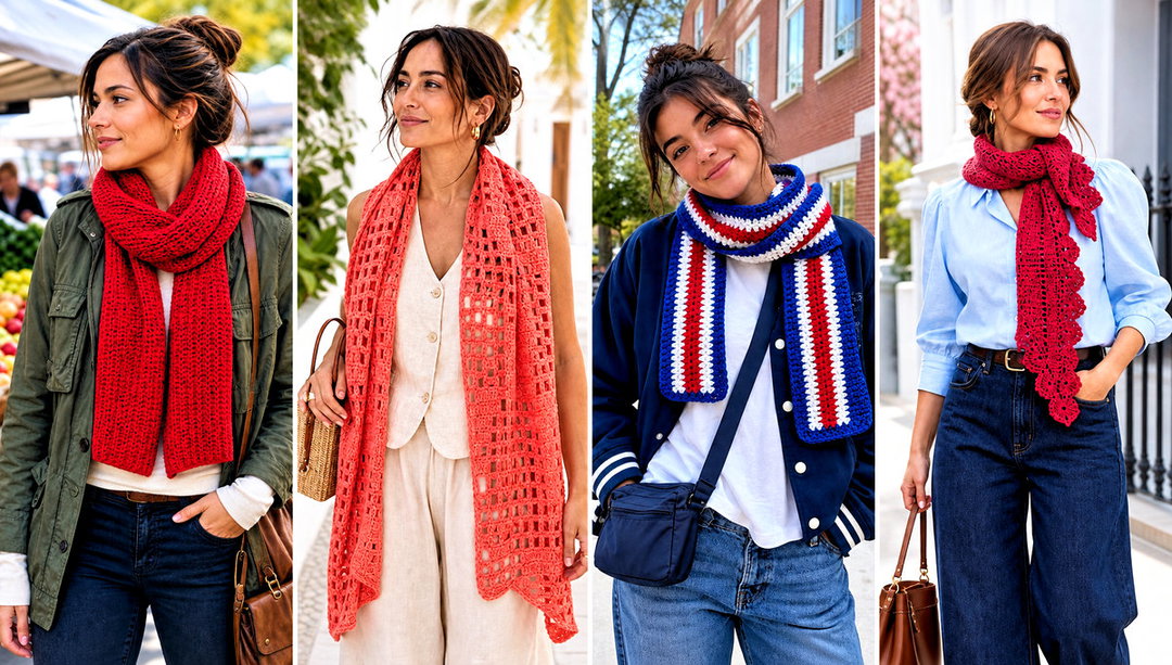 25 Quick Crochet Scarf Outfit Ideas for Cool Weather