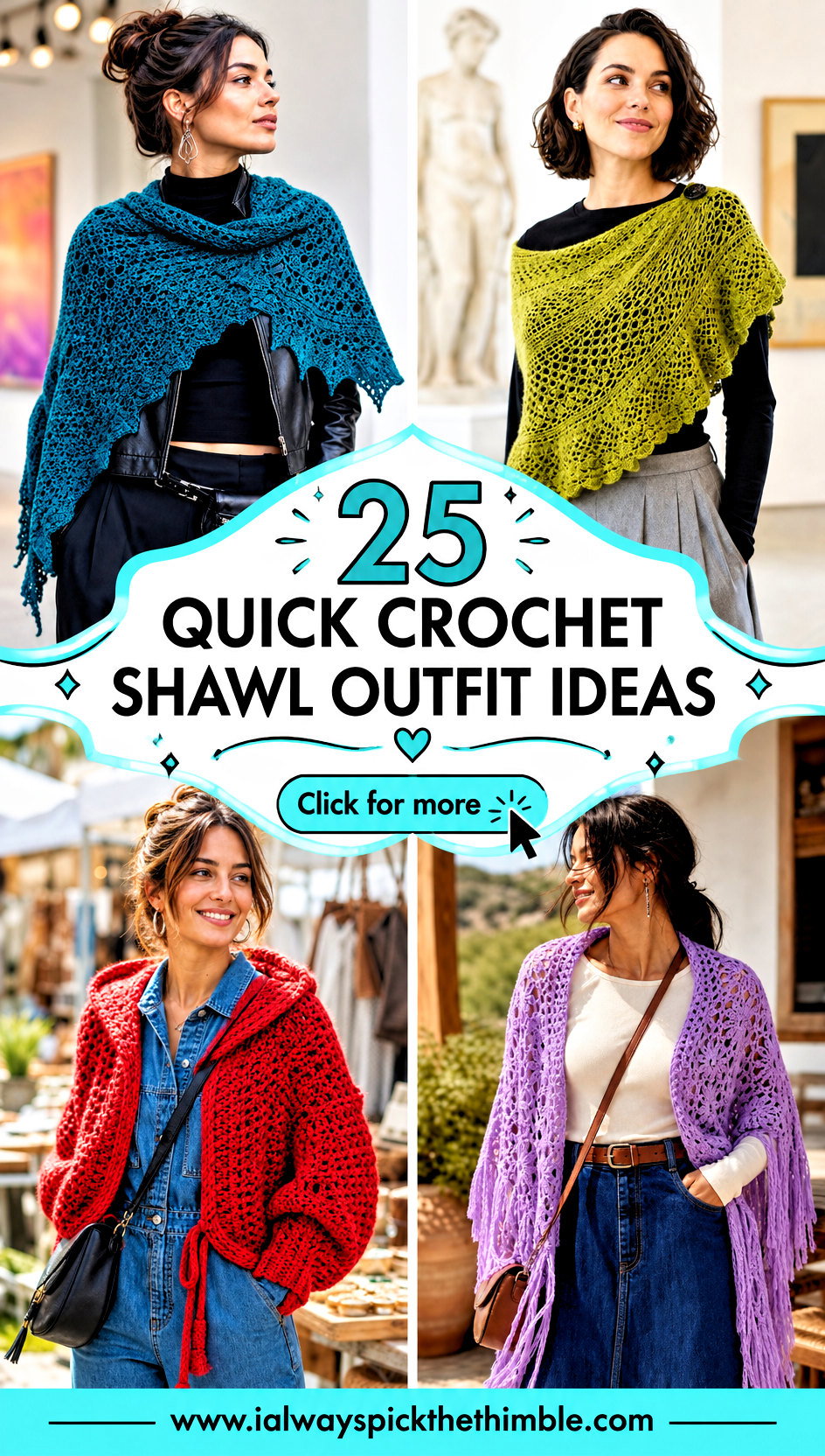 25 Quick Crochet Shawl Outfit Ideas for Dressy Layers - 25 Quick Crochet Shawl Outfit Ideas for Dressy Layers