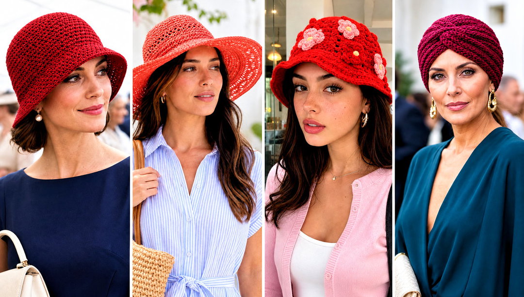 25 Red Crochet Hat Outfit Ideas for a Bold Winter Look