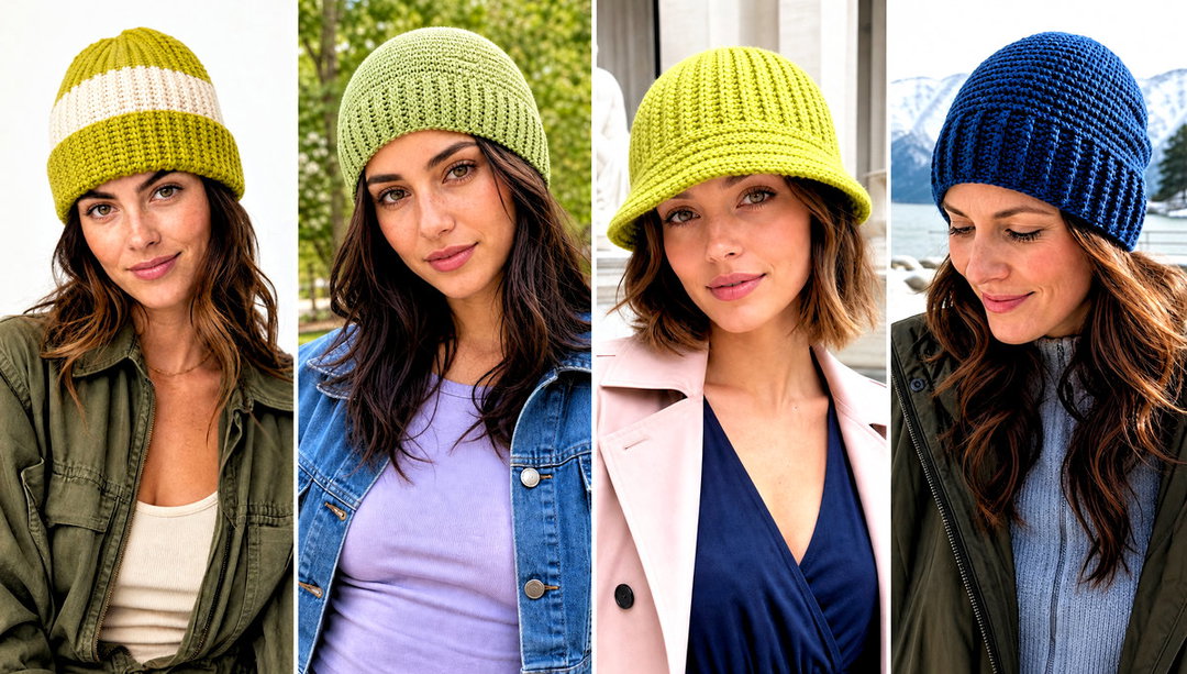 25 Ribbed Crochet Hat Outfit Ideas for Simple Winter Style