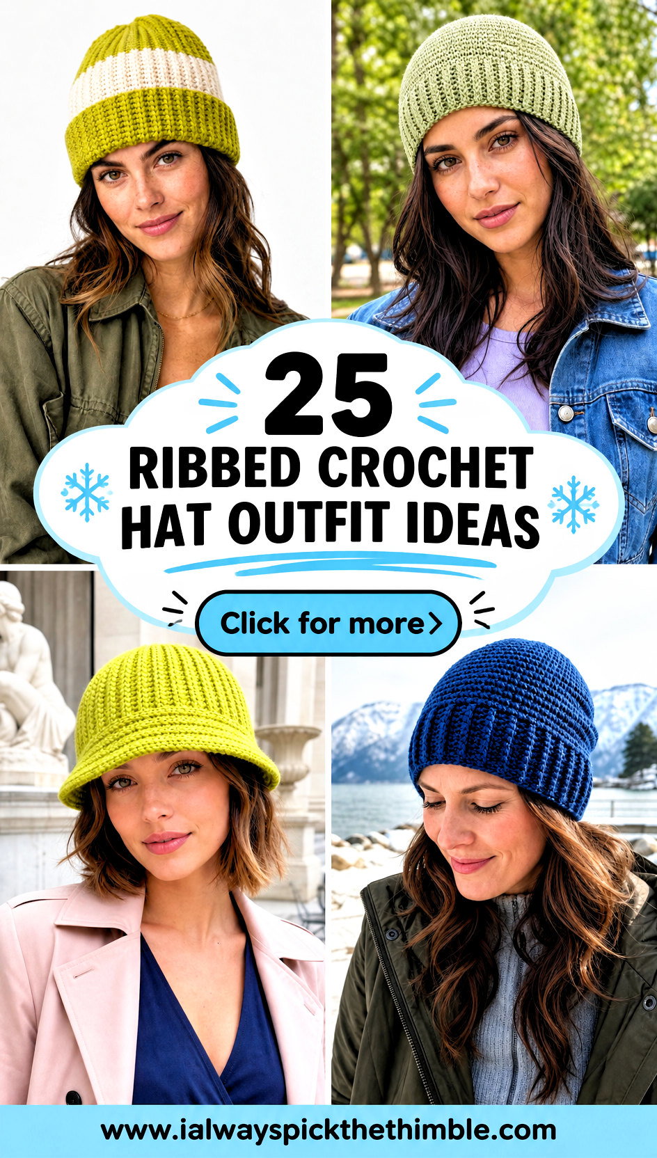 25 Ribbed Crochet Hat Outfit Ideas for Simple Winter Style - 25 Ribbed Crochet Hat Outfit Ideas for Simple Winter Style