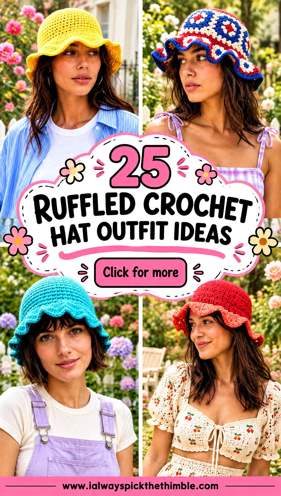 25 Ruffled Crochet Hat Outfit Ideas for Playful Accents - 25 Ruffled Crochet Hat Outfit Ideas for Playful Accents