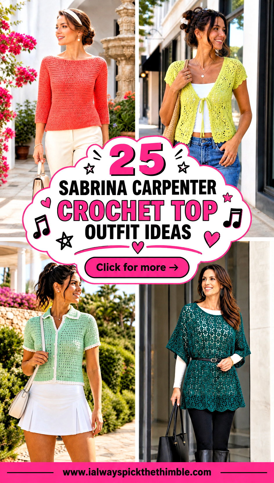 25 Sabrina Carpenter Crochet Top Outfit Ideas for Concerts - 25 Sabrina Carpenter Crochet Top Outfit Ideas for Concerts
